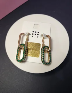 گوشواره سوارسکی سبز