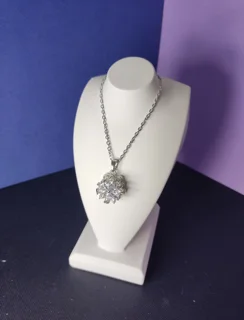 گردنبند سوارسکی گل اسپینری ( چرخشی)